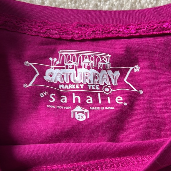 Sahalie Saturday Market long sleeve tee 2X - Picture 3 of 5